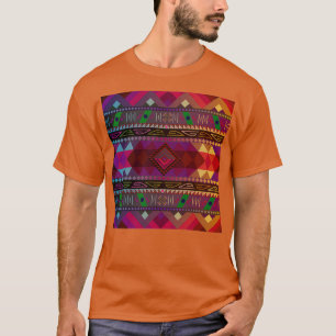 Native American Warm mix met Pattern Desi T-shirt
