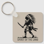 Native American Warrior Sleutelhanger (Voorkant)