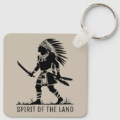 Native American Warrior Sleutelhanger (Achterkant)