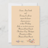 Native American Wedding Invitation Kaart (Achterkant)