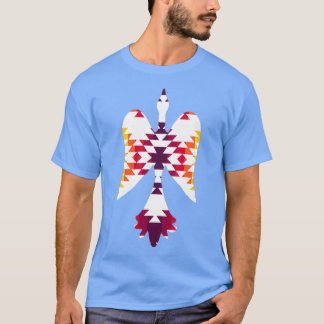 Native American White Fire Waterbird Design T-shirt