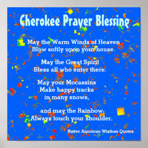 Native American Wisdom Quotes Poster