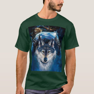Native American Wolf Night T-shirt