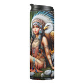 Native American Woman Spirit, Eagle, Riverside Thermosbeker (Geroteerd rechts)