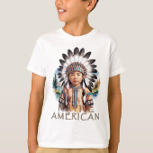 Native American Young Chief T-shirt (Voorkant)