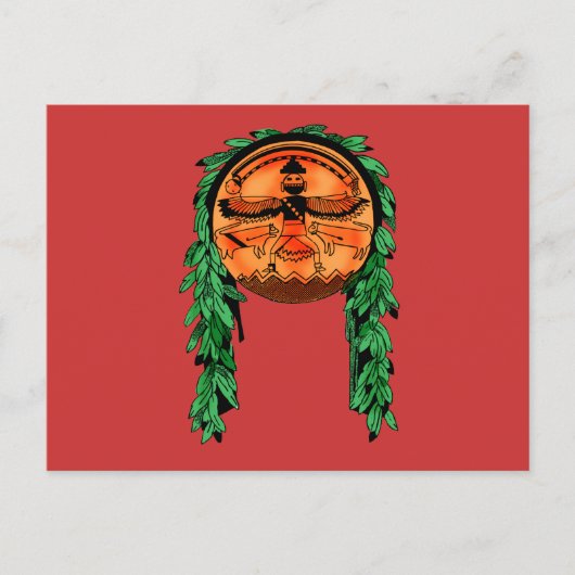 Native American Zuni Shield Briefkaart (Voorkant)