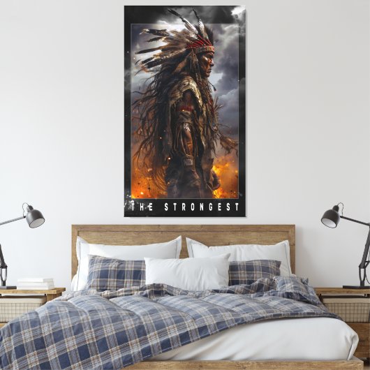 Native_Americans Canvas Afdruk (Insitu (Slaapkamer))