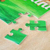 Native Amerikaans meisje met bosdieren Legpuzzel (Zijkant)