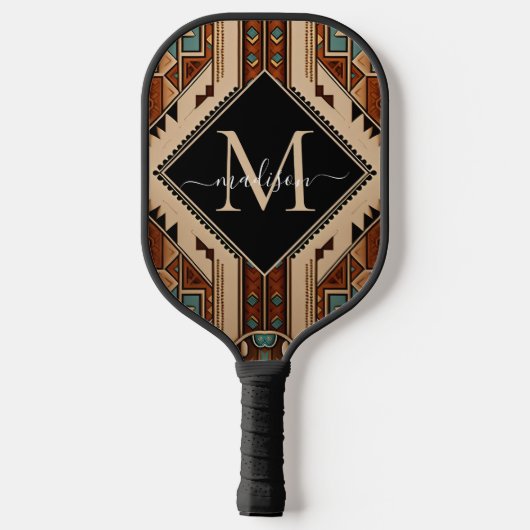 Native Amerikaans Patroon Indische cultuur Boho st Pickleball Paddle (Achterkant)