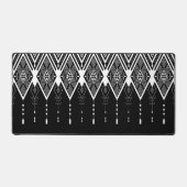 Native Amerikaans zwart-wit patroon Bureaumat (Voorkant)