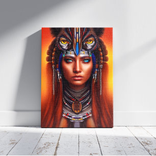 Native Amerikaanse Apache Canvas Print
