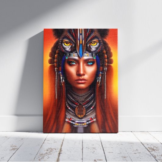Native Amerikaanse Apache Canvas Print