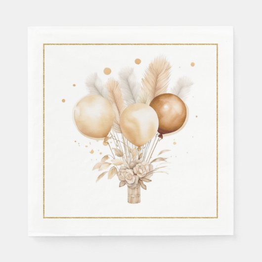 Native Amerikaanse Baby papieren servetten (Voorkant)