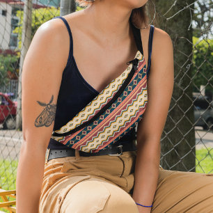 Native Amerikaanse Boho Cultuur Tribal geometrisch Heuptasje