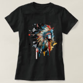 Native Amerikaanse Dreamcatcher Indisch Ontwerp 22 T-shirt (Design voorkant)