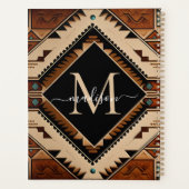 Native Amerikaanse Indiase cultuur Boho stijl mono Planner (Achterkant)