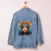 NATIVE AMERIKAANSE INDIASE VROUW Denim jean jas Denim Jacket (Hangar)