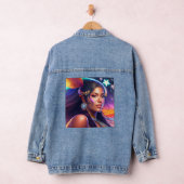 NATIVE AMERIKAANSE INDIASE VROUW Denim jean jas Jacket (Hangar)