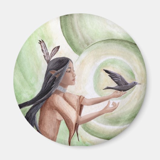 Native Amerikaanse magneet Amerikaanse Indiase mag (Voorkant)