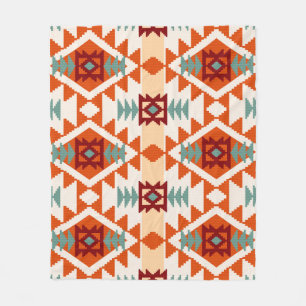 Native Amerikaanse stijl geometrische naadloos Fleece Deken