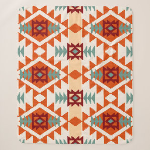 Native Amerikaanse stijl geometrische naadloos Sherpa Deken