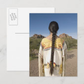 Native Amerikaanse vrouw in traditionele kleding 2 Briefkaart (Voorkant / Achterkant)