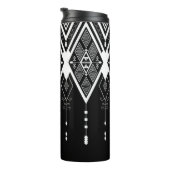 Native Amerikaanse zwart-wit klant Thermosbeker (Geroteerd rechts)