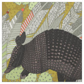 native armadillos gold stof (Close Up)