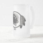 Native Art Beer Mok Wildlife Art Metis Glass Mok (Voorkant rechts)