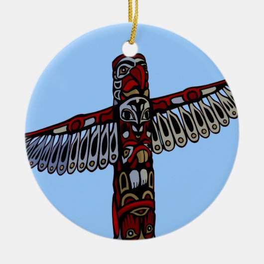 Native Art Decorations Totem Pole Ornament Souveni (Voorkant)