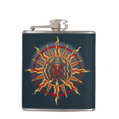 Native Art Flask Spirituele Native Art Flasks - Ge Heupfles (Voorkant)