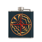 Native Art Flask Spirituele Native Art Flasks - Ge Heupfles (Achterkant)