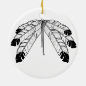 Native Art geeft Ornament First Nations Keepsakes (Achterkant)