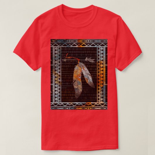 Native Artwork Native American Drocatcher Graphi T-shirt (Design voorkant)