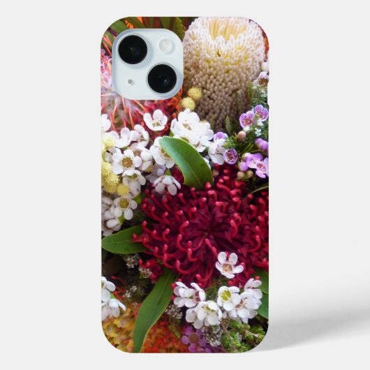 Native Australia bloemenboeket iphone case (Achterkant)