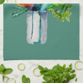 Native Australian Flowers waterverf Theedoek (Gevouwen)