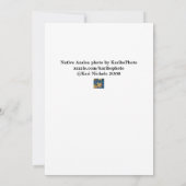 Native Azalea Spring Invitation Card Kaart (Achterkant)