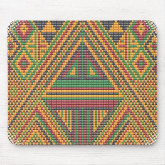 Native Beadwork Mousepad Muismat (Voorkant)