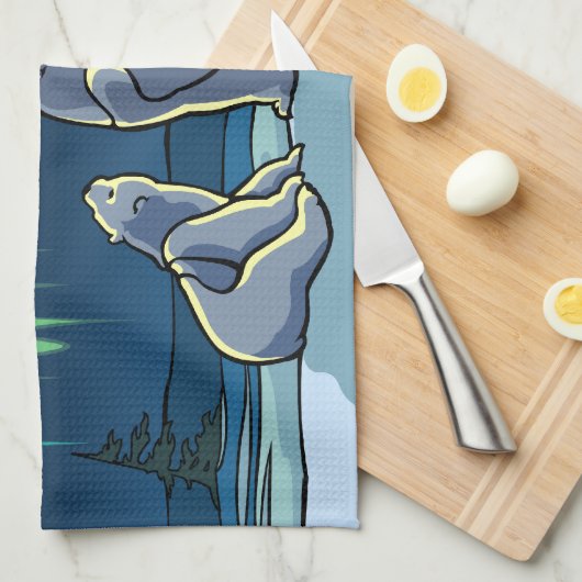 Native Beer Art Towel Polar Beer Tea Towel Theedoek (Quarter Fold)