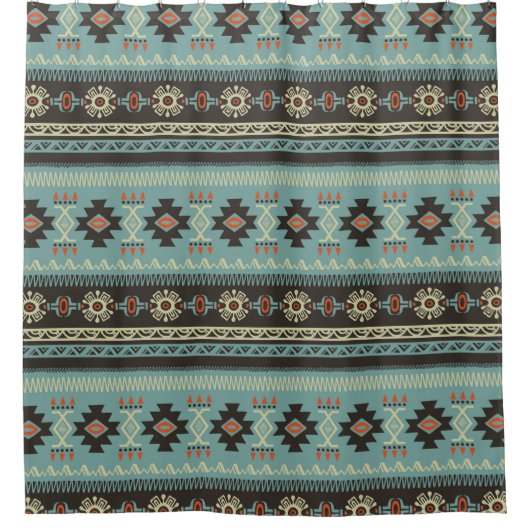 Native Blanket Pattern Douchegordijn (Voorkant)