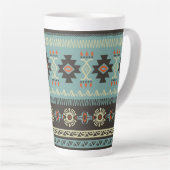 Native Blanket Pattern Latte Mok (Rechterhoek)