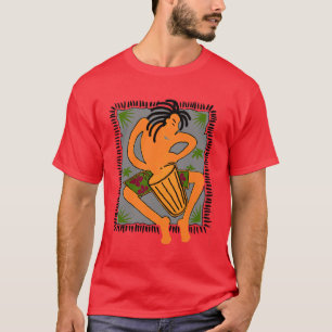 Native Bongo (Donkerrood) T-shirt