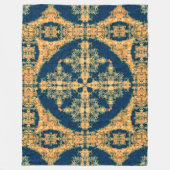 Native Cheyenne Buffalo Sacred Medicine Wheel Art Fleece Deken (Voorkant)