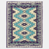Native Chieftain Pattern Fleece Blanket Deken (Voorkant)
