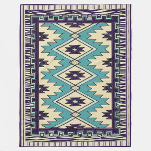 Native Chieftain Pattern Fleece Blanket Deken