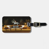 Native Dancer Horse Statue Saratoga Bagagelabel (Voorkant horizontaal)