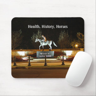 Native Dancer Horse Statue Saratoga Mousepad Muismat