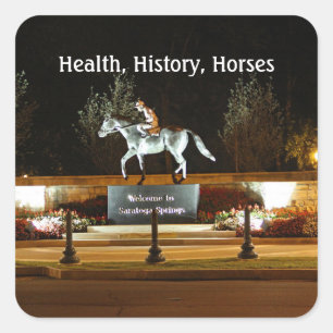Native Dancer Horse Statue Saratoga Sticker