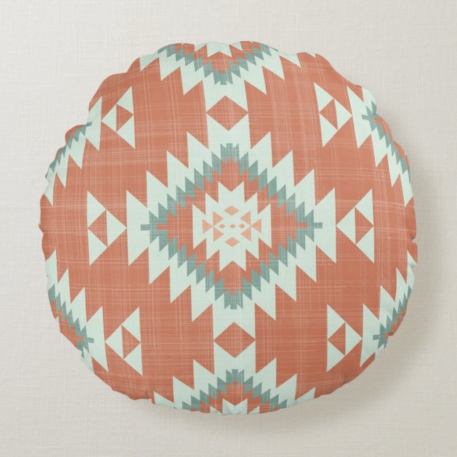 Native Desert Round Pillow Rond Kussen (Voorkant)