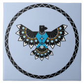 Native Eagle Ceramic Tile Tegeltje (Voorkant)